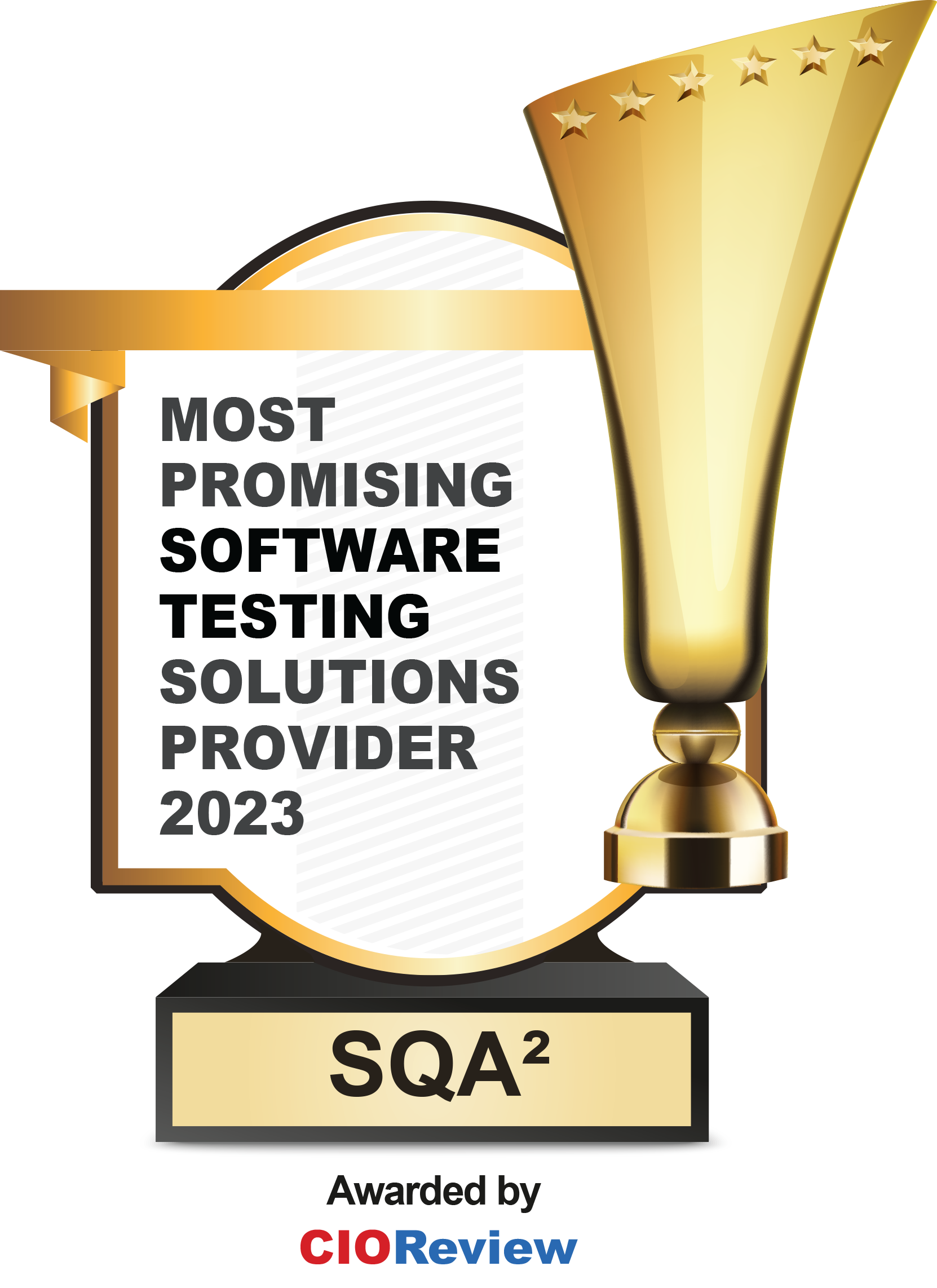 CIO Review award for Most Promising Software Testing Solution Provider for 2023